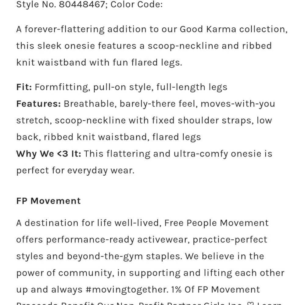 Free People Movement Good Karma Flare Onesie in Henna XS/S - Picture 4 of 8